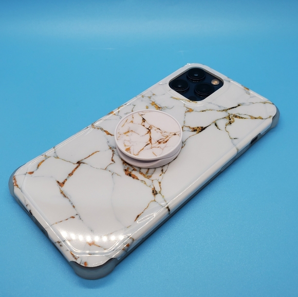 iPhone 12 Case iPhone 12 Pro Case iPhone 12 Pro Max Case Marble & Holder - Picture 5 of 7